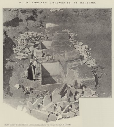 Descubrimientos de M de Morgan en Dahshur de Charles Auguste Loye